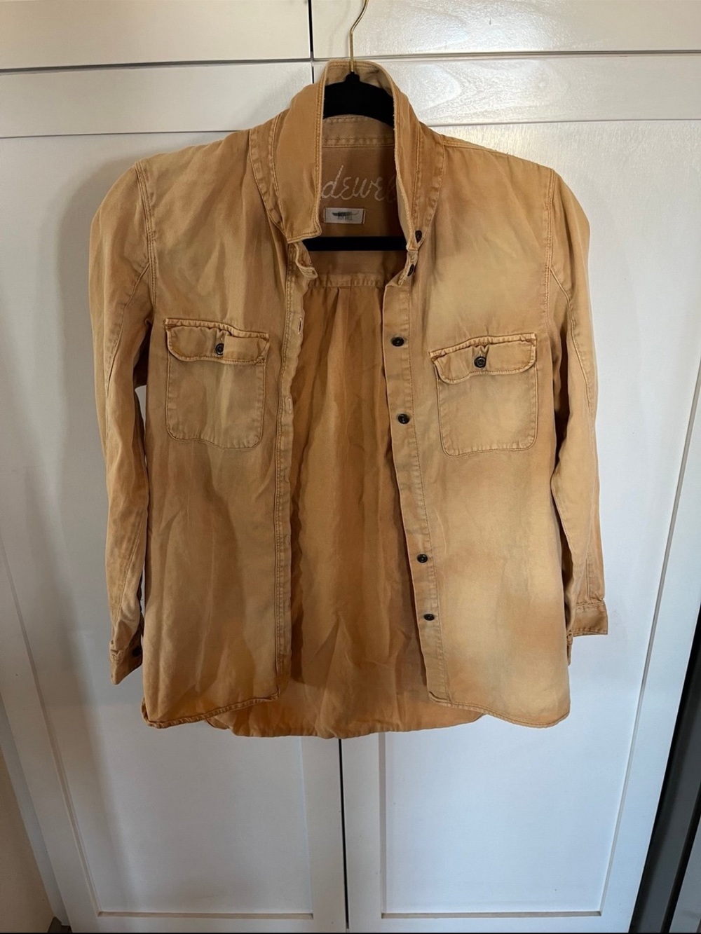 madewell Denim Yellow Jacket